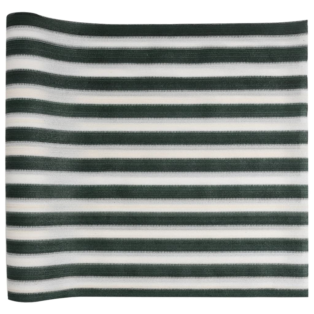 VidaXL filet d'intimité 75 g m² 1,5x50 m HDPE vert et blanc