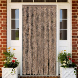 Vidaxx rideau anti-mouches 118x220 cm chenille beige et marron foncé