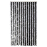 Vidaxx rideau anti-mouches 118x220 cm chenille gris et noir