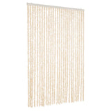 Vidaxx rideau anti-mouches 118x220 cm chenille beige et blanc