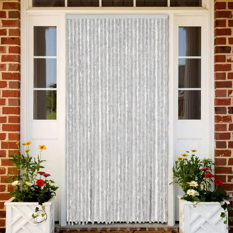 Vidaxx rideau anti-mouches 118x220 cm chenille gris