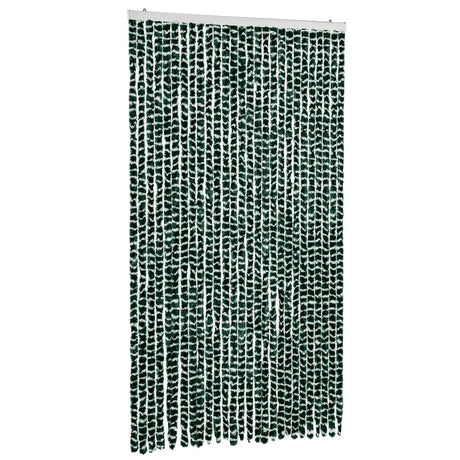 Vidaxx rideau anti-mouches 118x220 cm chenille vert et blanc