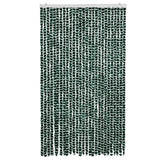 Vidaxx rideau anti-mouches 118x220 cm chenille vert et blanc