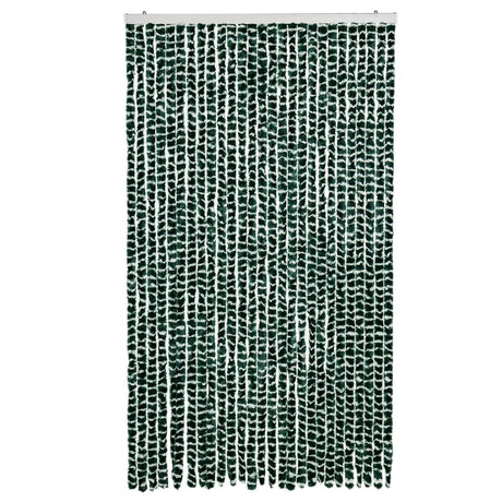 Vidaxx rideau anti-mouches 118x220 cm chenille vert et blanc