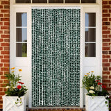 Vidaxx rideau anti-mouches 118x220 cm chenille vert et blanc