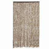 Vidaxl vliegengordijn 118x220 cm chenille beige en bruin