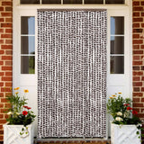 Vidaxx rideau anti-mouches 118x220 cm chenille marron et blanc