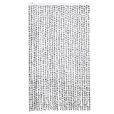 Vidaxx rideau anti-mouches 118x220 cm chenille gris clair et gris foncé