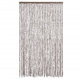 Vidaxx rideau anti-mouches 118x220 cm chenille taupe et blanc