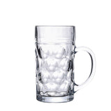 VidaXL chopes à bière avec poignée 6 pièces 1000 ml verre