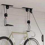 Vidaxxl palans à vélo avec montage au plafond 2 pcs 20 kg