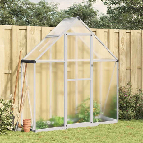 Vidaxx serre de jardin avec cadre de base 169x58x195 cm aluminium argenté