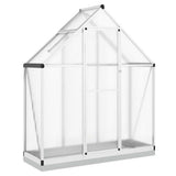 Vidaxxl serre de jardin avec cadre de base 169x58x202 cm aluminium argenté