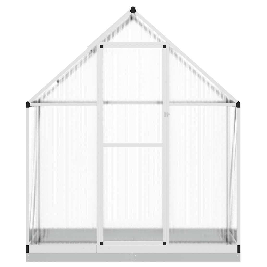 Vidaxxl serre de jardin avec cadre de base 169x58x202 cm aluminium argenté