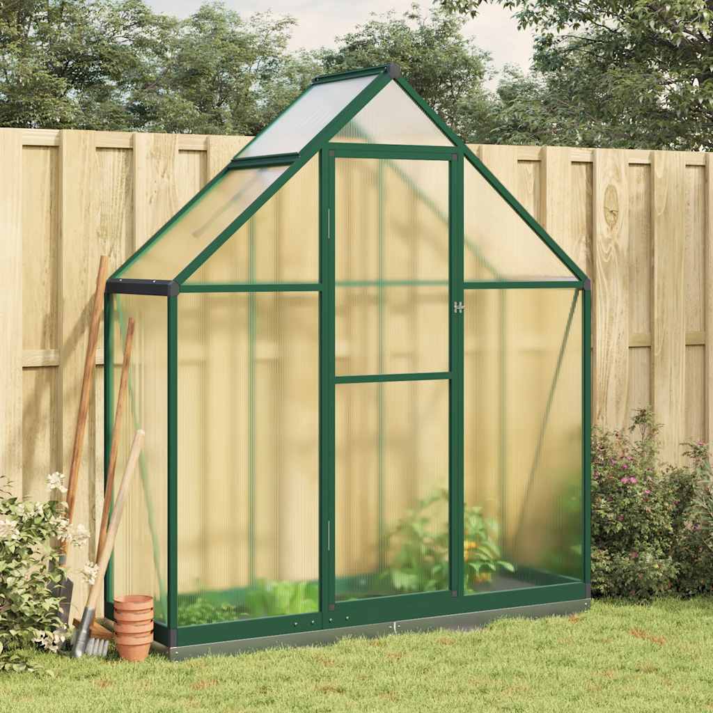 Vidaxx serre de jardin avec cadre de base 169x58x202 cm aluminium vert