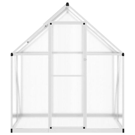 Vidaxxl serre de jardin avec cadre de base 169x114x195 cm aluminium argenté