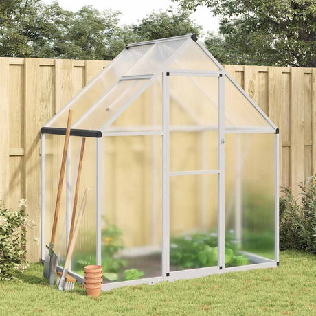 Vidaxxl serre de jardin avec cadre de base 169x114x195 cm aluminium argenté