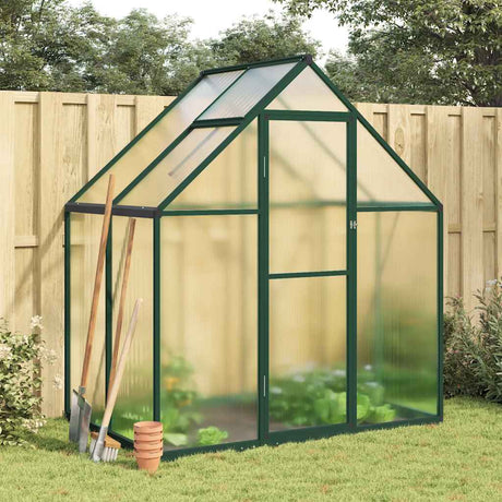 Vidaxx serre de jardin avec cadre de base 169x114x195 cm aluminium vert