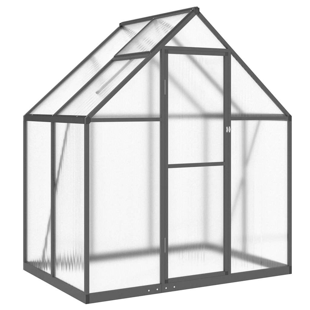 Vidaxx serre de jardin avec cadre de base 169x114x195 cm aluminium couleur anthracite