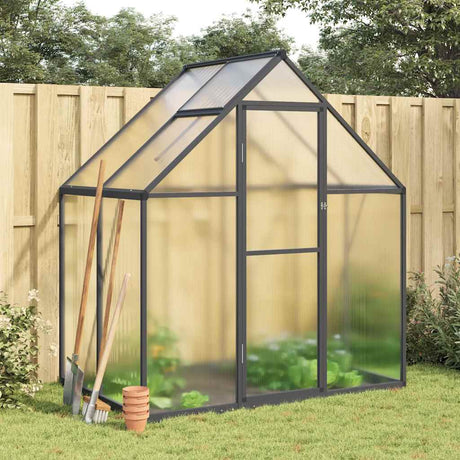 Vidaxx serre de jardin avec cadre de base 169x114x195 cm aluminium couleur anthracite