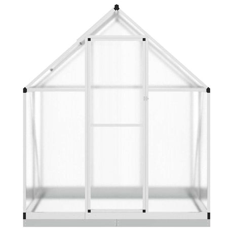 Vidaxxl serre de jardin avec cadre de base 169x114x202 cm aluminium argenté