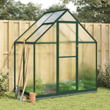 Vidaxx serre de jardin avec cadre de base 169x114x202 cm aluminium vert