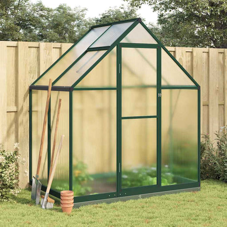Vidaxx serre de jardin avec cadre de base 169x114x202 cm aluminium vert