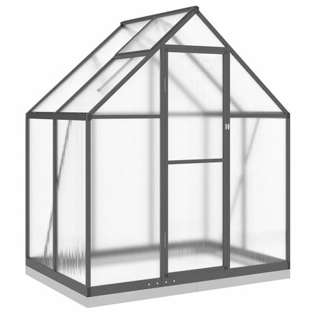 Vidaxx serre de jardin avec cadre de base 169x114x202 cm aluminium couleur anthracite