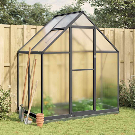 Vidaxx serre de jardin avec cadre de base 169x114x202 cm aluminium couleur anthracite