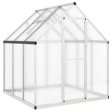Vidaxx serre de jardin avec cadre de base 169x169x195 cm aluminium argenté