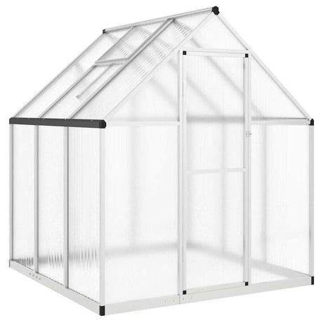 Vidaxx serre de jardin avec cadre de base 169x169x195 cm aluminium argenté