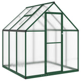 Vidaxx serre de jardin avec cadre de base 169x169x195 cm aluminium vert