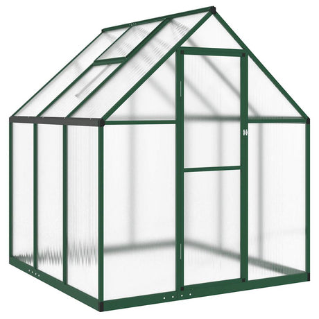 Vidaxx serre de jardin avec cadre de base 169x169x195 cm aluminium vert