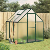 Vidaxx serre de jardin avec cadre de base 169x169x195 cm aluminium vert