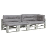 VidaXL coussins de palette 5 pcs tissu gris