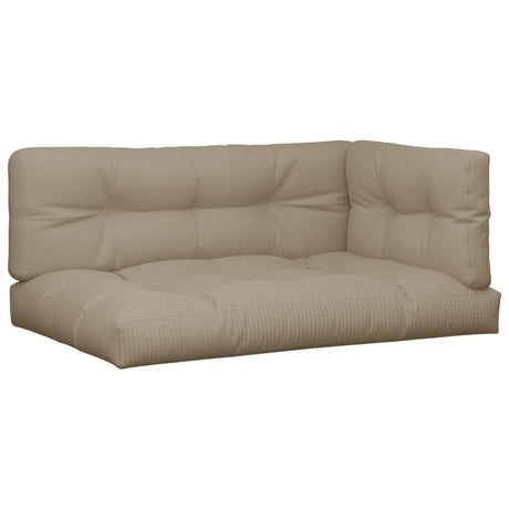 VidaXL coussins de palette 5 pcs tissu taupe
