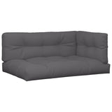 VidaXL coussins de palette 7 pcs tissu, anthracite
