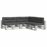 VidaXL coussins de palette 7 pcs tissu, anthracite