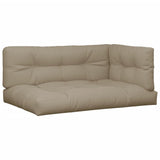 VidaXL coussins de palette 7 pcs tissu taupe
