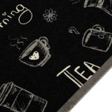 Vidaxx tapis de cuisine lavable imprimé du matin 45x150 cm velours noir