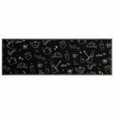 Vidaxx tapis de cuisine lavable imprimé du matin 60x180 cm velours noir