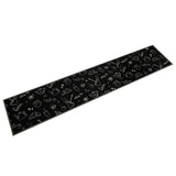 Vidaxx tapis de cuisine lavable imprimé du matin 60x300 cm velours noir