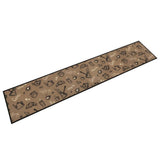 Vidaxx tapis de cuisine lavable imprimé du matin 60x300 cm velours marron