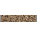 Vidaxx tapis de cuisine lavable imprimé du matin 60x300 cm velours marron