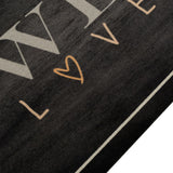 Vidaxx tapis de cuisine lavable texte café 60x180 cm velours