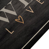 Vidaxx tapis de cuisine lavable texte café 60x300 cm velours