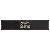 Vidaxx tapis de cuisine lavable texte café 60x300 cm velours