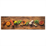 Vidaxx tapis de cuisine lavable imprimé à base de plantes 45x150 cm velours