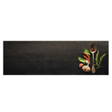 Vidaxx tapis de cuisine lavable imprimé à base de plantes 60x180 cm velours