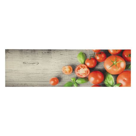 Vidaxx tapis de cuisine lavable imprimé tomate 45x150 cm velours